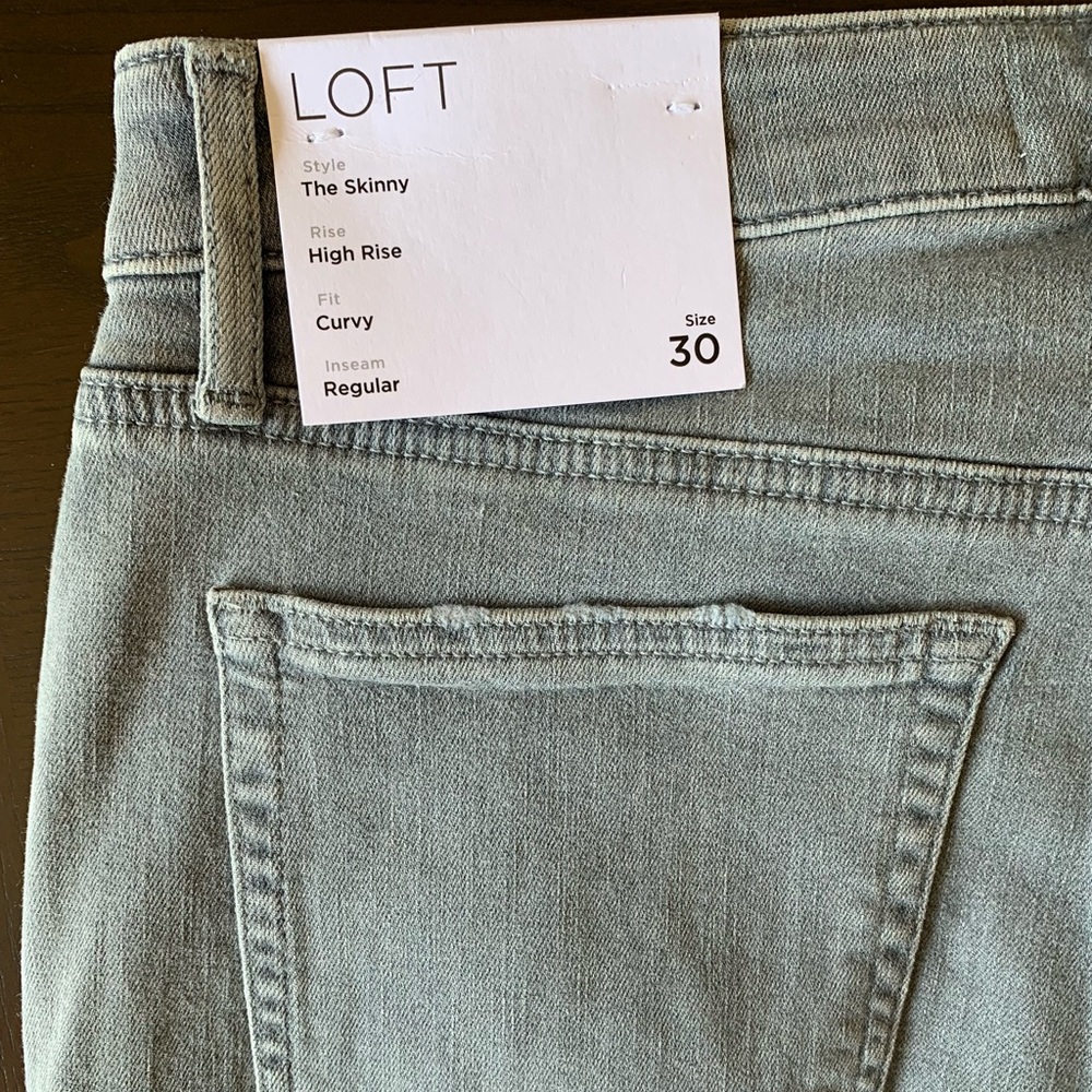 LOFT Curvy High-Rise Skinny Jeans Sz 30/10 - Picture 9 of 9